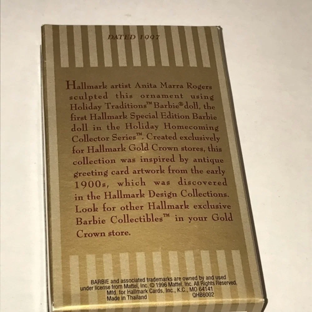 Hallmark‎ Holiday Traditions Barbie Ornament